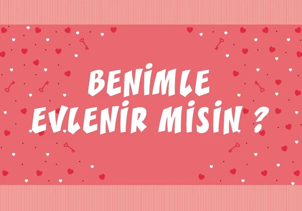 Pembe Benimle Evlenirmisin Afişi 200x100