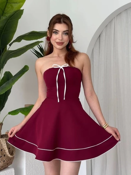 Yuna Straplez Elbise - Resim 3