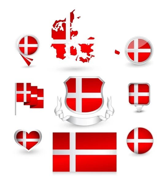 Danimarka Sticker Set