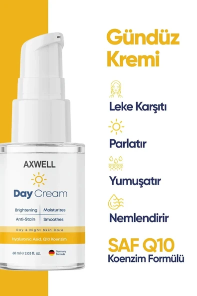 AXWELL Koenzim Ve Kolajen İçerikli Gece & Gündüz Bakım Kremi Seti - Q10 - 4