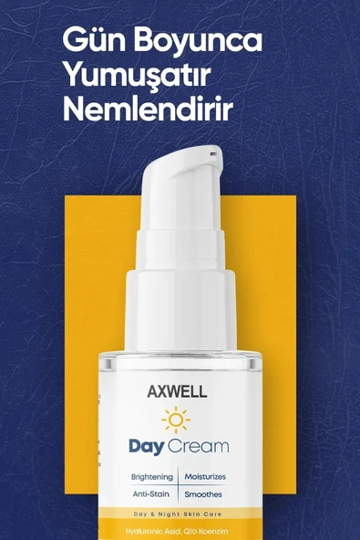 AXWELL Koenzim Ve Kolajen İçerikli Gece & Gündüz Bakım Kremi Seti - Q10 - 2