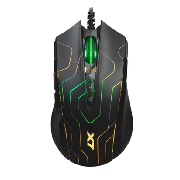 A4 TECH X89 USB 2400dpi Gaming Optic Siyah-Labirent Mouse - Resim 2