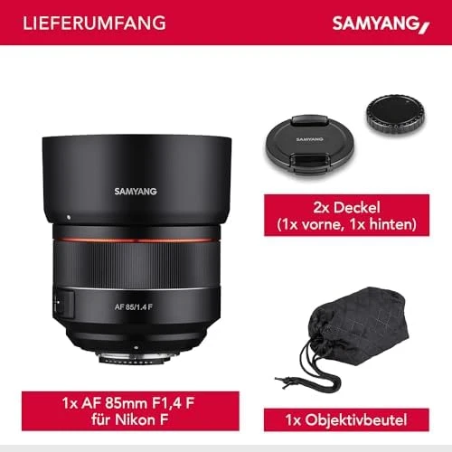 Samyang AF 85mm F1.4 Lens, Nikon Uyumlu - 3