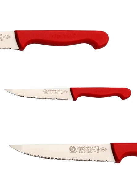 Sürdövbisa F61112 Plastik Pimsiz Sap Lazer Sebze Bıçağı (Siyah sap) - Resim 2