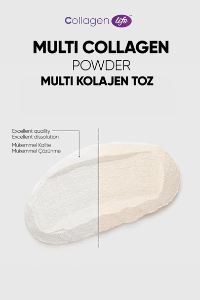 Collagen Life %100 Hidrolize Kolajen Peptitler Biotin Ve 15 Amino Asit İçeren Gıda Takviyesi 50 Günlük - 4