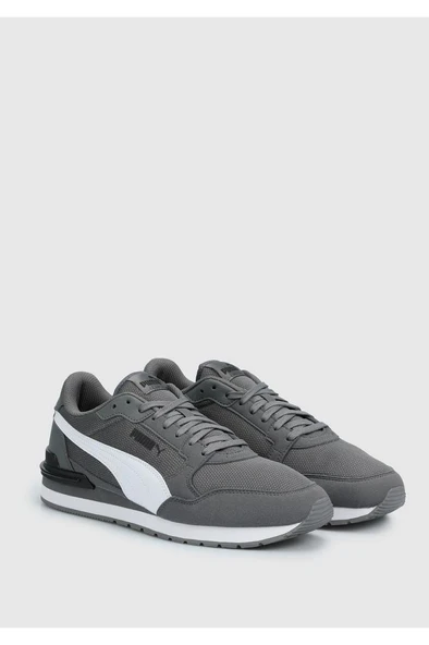 Puma ST Runner v4 Mesh 399666 03 Erkek Yürüyüş ve Koşu Ayakkabısı Gri Beyaz Siyah 40-45 - 7