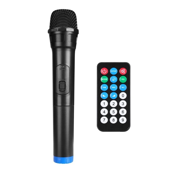 Mikado MD-BT609 20W Siyah USB/BT/TF/TWS Kablosuz Mikrofonlu Toplantı-Parti Hoparlörü - 8