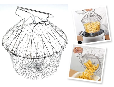 Chef Basket Çok Fonksiyonlu Pratik Süzgeç - 2
