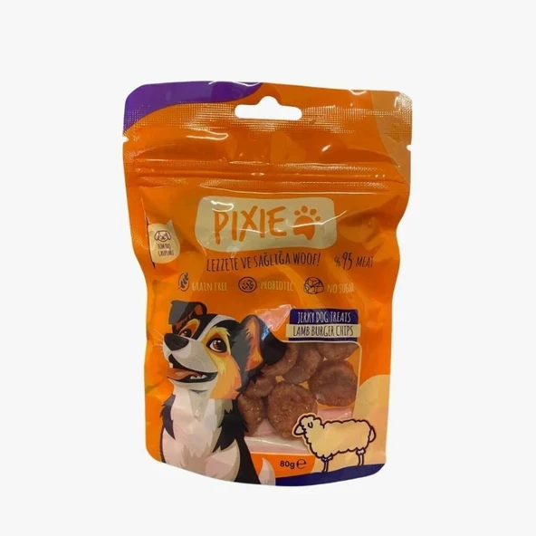 Pixie Lamb Burger Köpek Ödülü 80gr