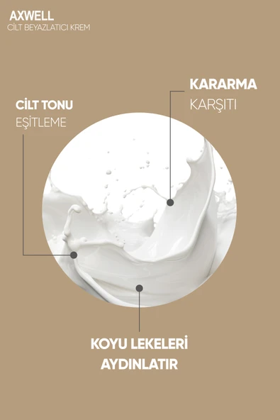 AXWELL Cilt Beyazlatıcı Aydınlatıcı Glutatyonlu Leke Karşıtı Krem Kolajen Niacinamide Kojik Asitli 50 ml - 6