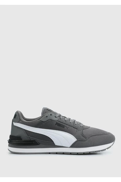 Puma ST Runner v4 Mesh 399666 03 Erkek Yürüyüş ve Koşu Ayakkabısı Gri Beyaz Siyah 40-45