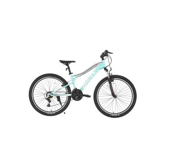 BİSAN GAZELLA KADIN DAĞ BİSİKLETİ 35CM V 26 JANT 21 VİTES METALİK TURKUAZ KOYU PEMBE