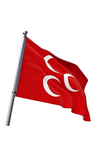 Alsepeteavm Kırmızı Üçhilal Bayrağı 100x150 cm