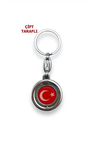 Alsepeteavm Damla Türk Bayraklı Anahtarlık
