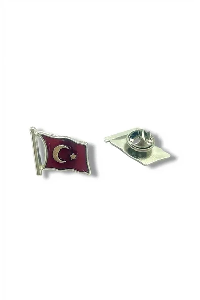 Alsepeteavm Krom Bayrak Rozet Dalgalı (30'lu)