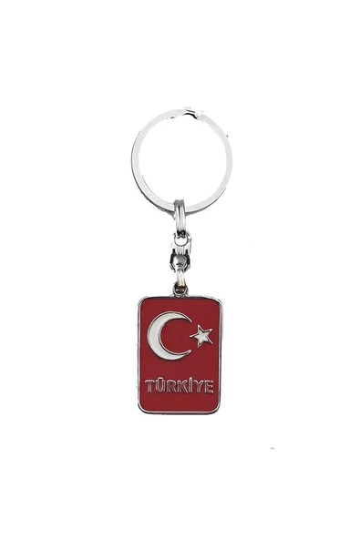 Kare Bayrak Anahtarlık