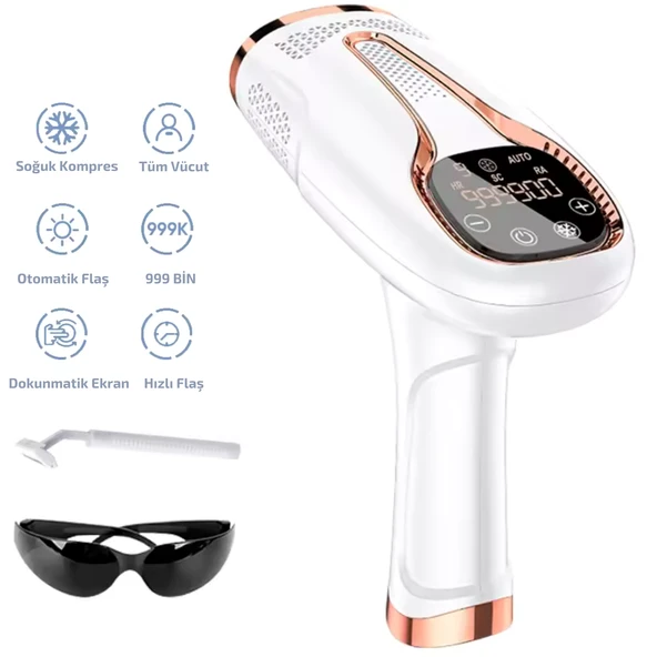 BRL- 10 IPL Buz Lazer Epilasyon Cihazı – 999.999 Atım Dokunmatik Ekran Ağrısız Otomatik Manuel Modlu