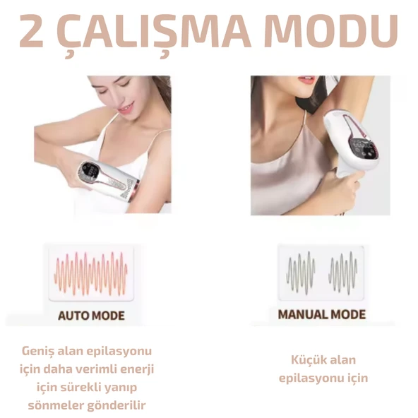 BRL- 10 IPL Buz Lazer Epilasyon Cihazı – 999.999 Atım Dokunmatik Ekran Ağrısız Otomatik Manuel Modlu - 2