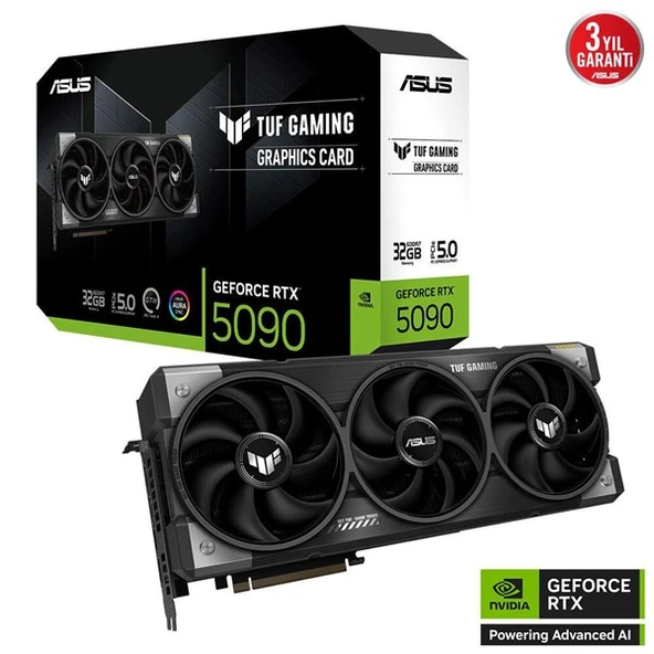 ASUS 32GB TUF RTX5090-32G GAMING GDDR7 512bit HDMI DP PCIe 5.0 ürün görseli 1