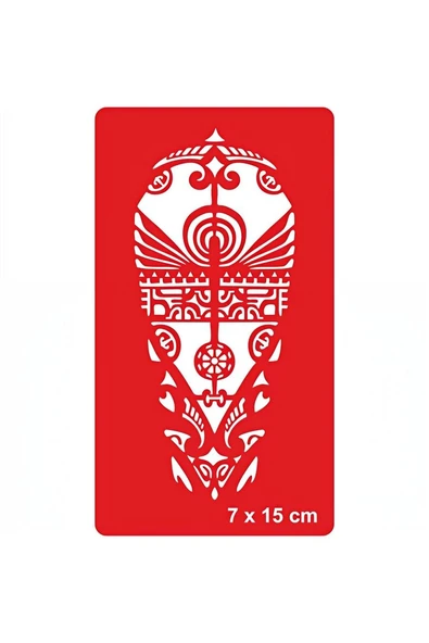 Alsepeteavm Kabile Motifi Maori Tattoo Geçici Dövme Şablonları Kına Kalıpları