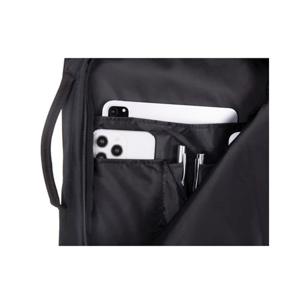 PLM Neptün 15,6" Siyah Notebook Sırt Çantası - Resim 5