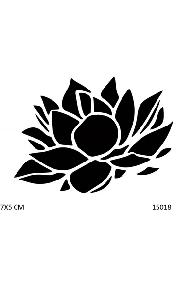 Alsepeteavm Lotus Çiçeği Geçici Dövme Şablonu