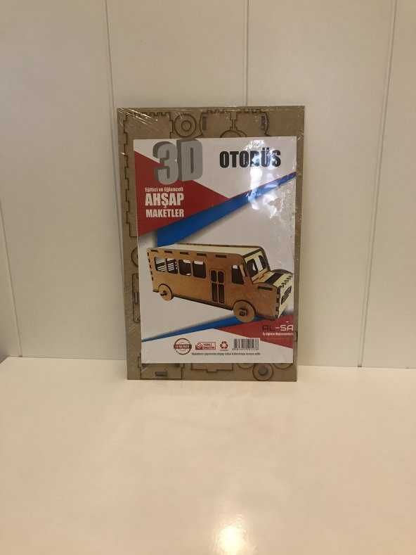 AL-SA 3D Ahşap Otobüs - 2