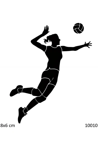 Voleybol Smaç Geçici Dövme Şablonu