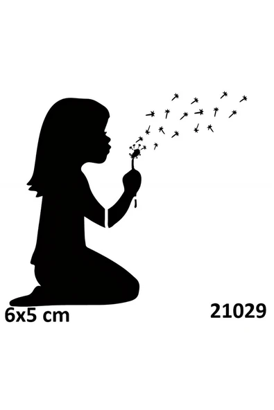 Alsepeteavm Çocuk ve Karahindiba Dövmesi Geçici Dövme Deseni