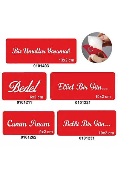 Alsepeteavm Umudumuz Yaşamak 5 li Set Geçici Dövme Kına Şablonu