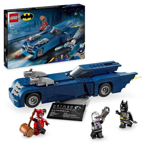 Orjinal Lego Batman Batmobile ile Batman, Harley Quinn ve Mr. Freeze’e Karşı Lego Batman 76274