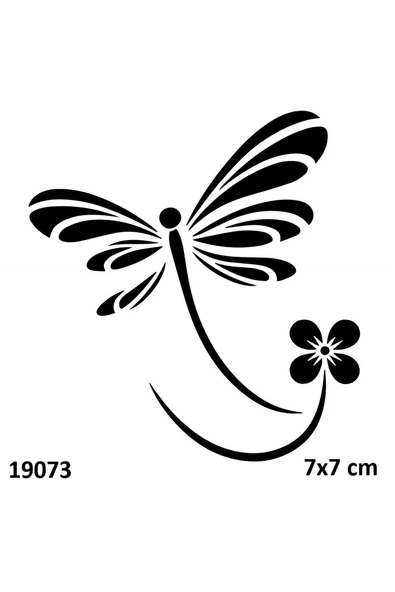 Yusufçuk Geçici Dövme Şablonu Stencil Kalıp