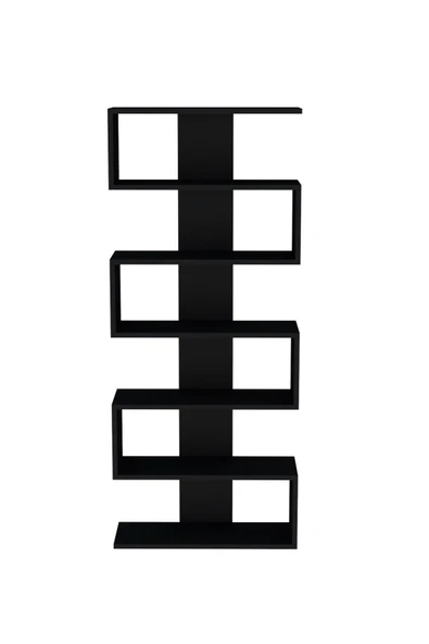 Paris Duvara Monteli Dekoratif Kitaplık Siyah - Resim 6