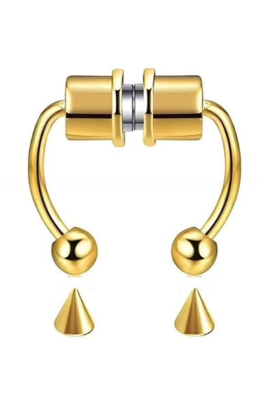 Alsepeteavm Mıknatıslı Fake Septum Piercing Altın rengi