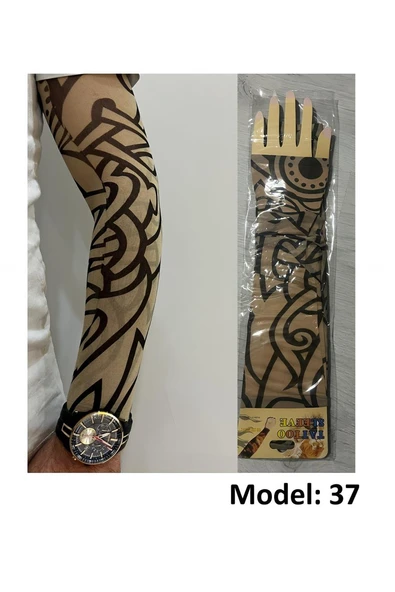 Alsepeteavm Giyilebilir Dövme Çift Kol 2 Adet Kol Çorap Dövmesi Sleeve tattoo Model37