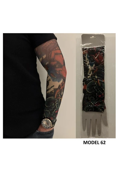 Alsepeteavm Giyilebilir Dövme Çift Kol 2 Adet Kol Çorap Dövmesi Sleeve tattoo Model62