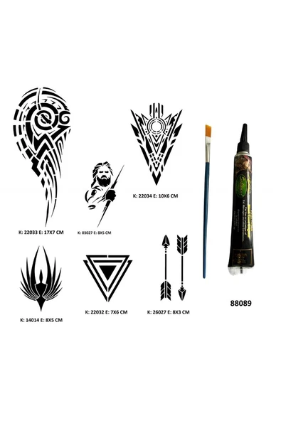 Alsepeteavm Tribal Kol Hint Kınası Hediyeli Geçici Dövme Seti