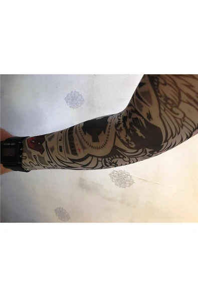 Çift Kol Giyilebilir Dövme Kanat Desenler Tattoo Sleeve