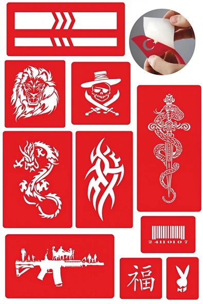 Toptan 500 Adet Dövme Deseni En çok Satan Modeller
