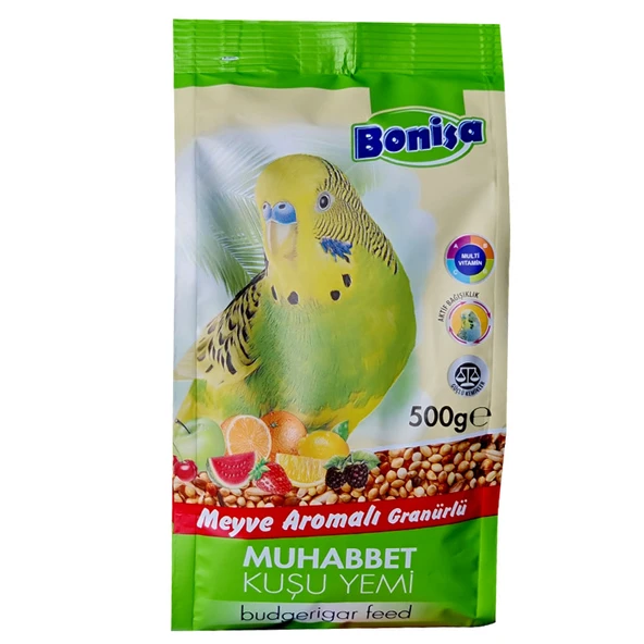 Bonisa Meyve Aromalı Muhabbet Kuş Yemi 500 Gr