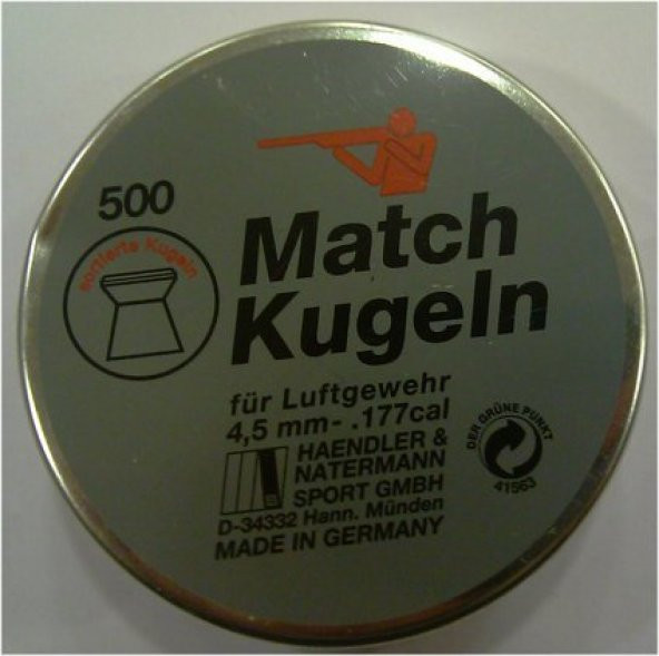 H&N MATCH  KUGELN 4.5 CAL HAVALI TÜFEK SAÇMASI - 3
