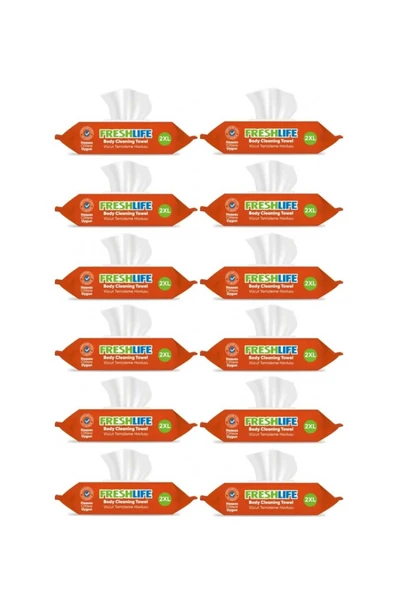 FRESHLİFE Vücut Temizleme Havlusu 50 ADET (12X50)
