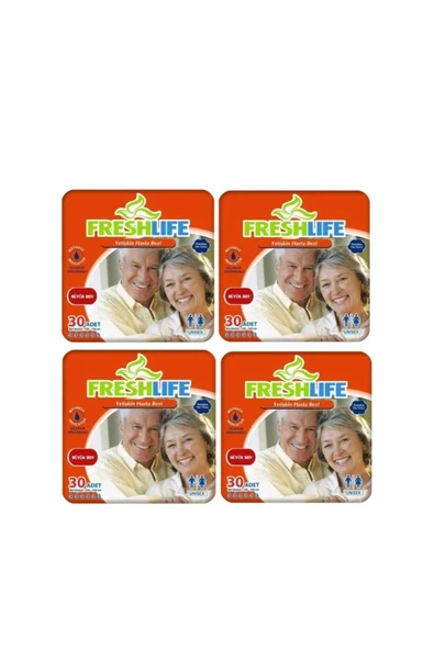 FRESHLİFE NETKAL Freshlife Belbantlı Large Hasta Bezi 4 PAKET (120 ADET)