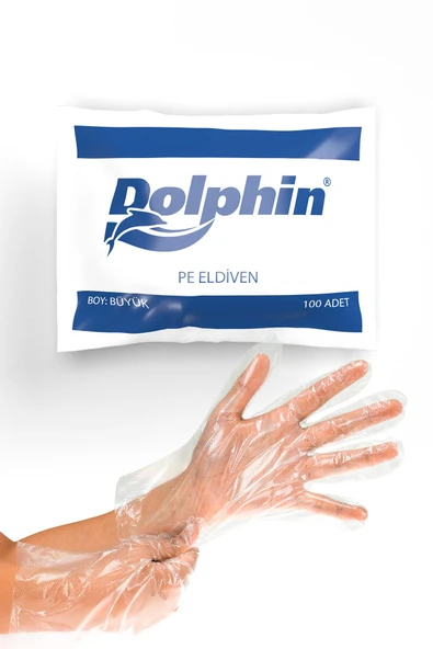 Alsepeteavm  Dolphin Şeffaf Eldiven Pe 100 Adet