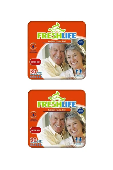 FRESHLİFE Belbantlı Large Hasta Bezi 2 PAKET (60 ADET)