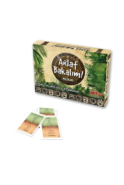 Alsepeteavm İKİLİ ANLAT BAKALIM OYUN KARTI