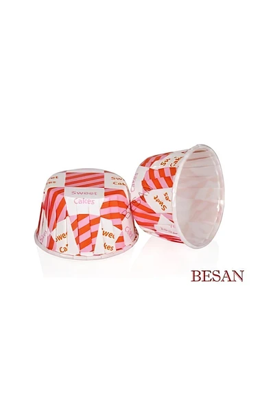 Alsepeteavm ÖZEL PET KAPSÜL 38*30 PEMBE SWEET CAKES 50 ADET