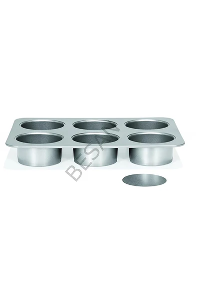 Alsepeteavm MİNİ TEKLİ CHEESECAKE KALIBI 6 LI - 1