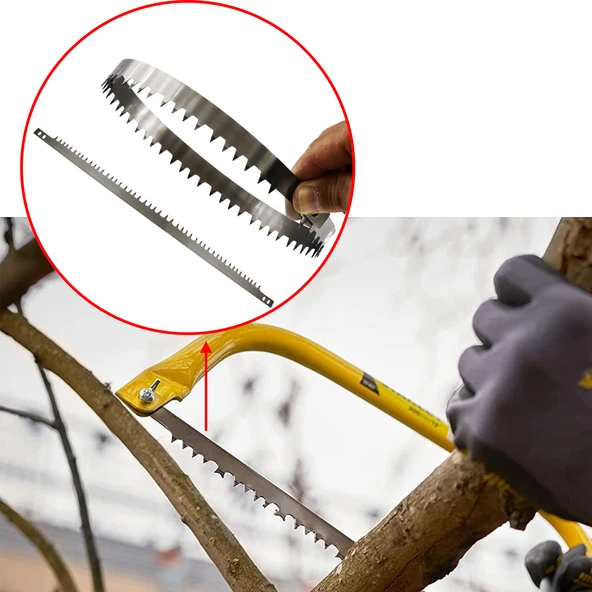 Kolastar Yaylı El Testere Ağzı Yedeği Bıçağı 1 Adet İsveç Kalitesi 24" İnç 610 mm (61cm) Çatal Diş - 3