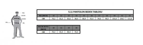 5.11 TACLITE TDU PANTOLON SIYAH - 12
